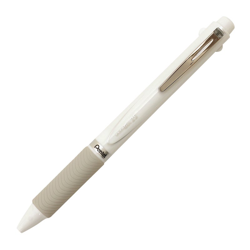 بنتل Pentel Multi-Pen Energel، حبر قلم حبر جاف بإبرة + قلم رصاص ميكانيكي 0.5 مم، أسود/أحمر (XBLW355W) - Image 1